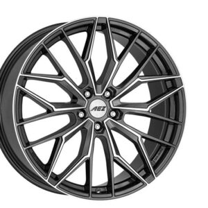AEZ Porto dark Gunmetal/polished 8,5x21 5x112 ET38 CB70,1 60° 805 kg APR1L8FP38