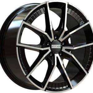 Fondmetal Elatha Glossy Black Machined 8x18 5x112 ET45 CB66,5 R13 800 kg RF19103