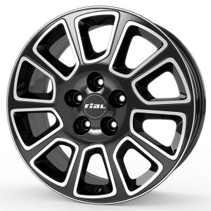 Rial Transporter 2 diamond-black frontpolished 6,5x16 5x120 ET52 CB65,1 R14 1250 kg TP2-65652V13-1